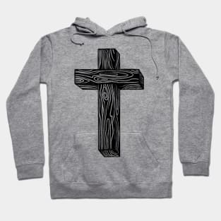 Wooden cross Hoodie